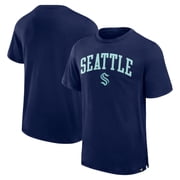 Mens Fanatics Navy Seattle Kraken Elevated Pima T-Shirt