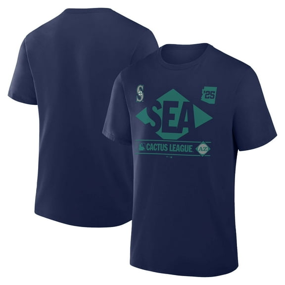 Men's Fanatics Navy Seattle Mariners 2025 Spring Training Cactus League True Icon T-Shirt