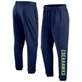 thumbnail image 1 of Men's Fanatics Navy Seattle Seahawks Big & Tall Chop Block Lounge Pants, 1 of 3