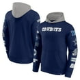 thumbnail image 1 of Men's Fanatics Navy/Silver Dallas Cowboys Patched Out Pullover Hoodie, 1 of 3