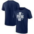 thumbnail image 1 of Men's Fanatics Navy Sporting Kansas City Fundamentals T-Shirt, 1 of 3