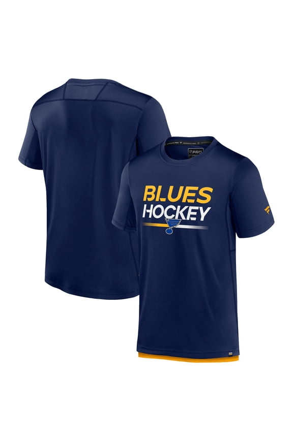 Men's Fanatics Navy St. Louis Blues Authentic Pro Tech T-Shirt