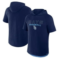 Men's Fanatics Navy Tampa Bay Rays Clubhouse Optimal Play Raglan Hoodie T-Shirt