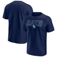 thumbnail image 1 of Men's Fanatics  Navy Tampa Bay Rays Raglan T-Shirt, 1 of 3