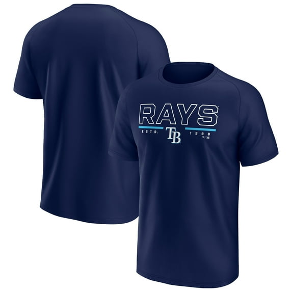 Men's Fanatics Navy Tampa Bay Rays Raglan T-Shirt