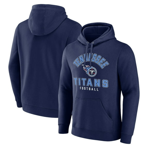 Men's Fanatics Navy Tennessee Titans Between the Pylons Pullover Hoodie