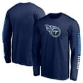 thumbnail image 1 of Men's Fanatics Navy Tennessee Titans Front Runner Long Sleeve T-Shirt, 1 of 3
