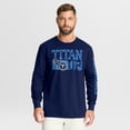 thumbnail image 1 of Men's Fanatics Navy Tennessee Titans Hometown Sweep Legacy Long Sleeve T-Shirt, 1 of 5