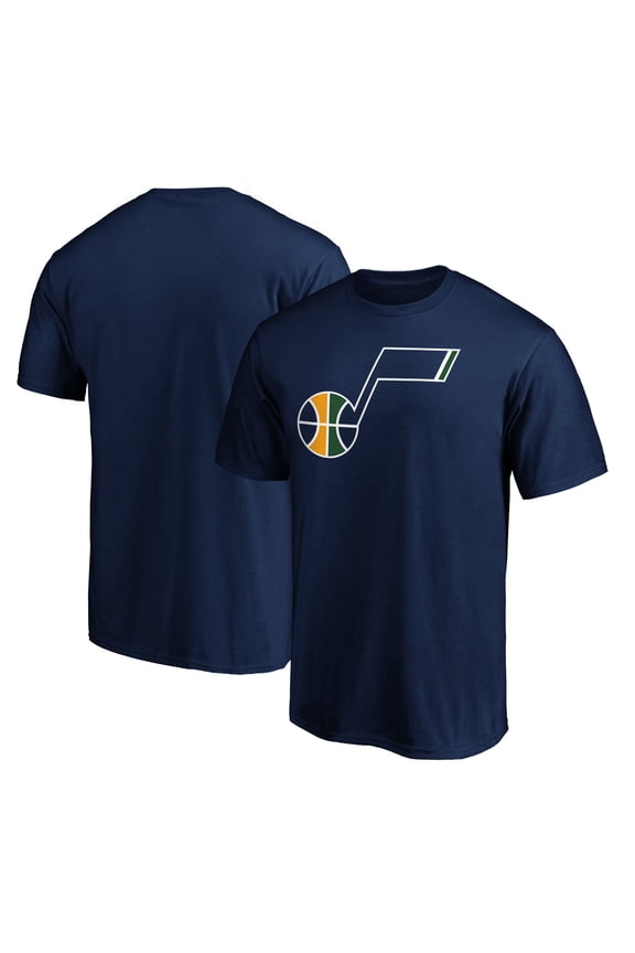 Men's Fanatics Navy Utah Jazz Primary Team Logo T-Shirt