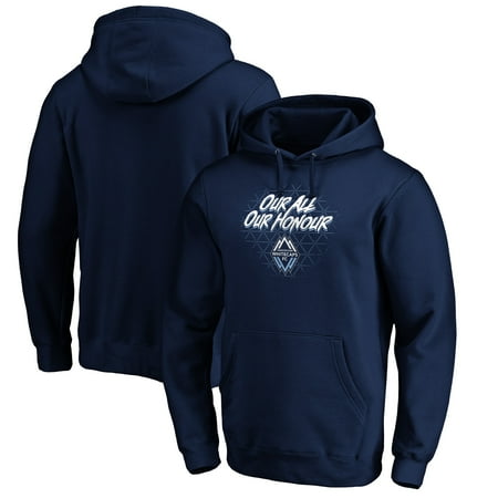 Men's Navy Vancouver Whitecaps FC Hometown Collection Cross Hatch Pullover Hoodie