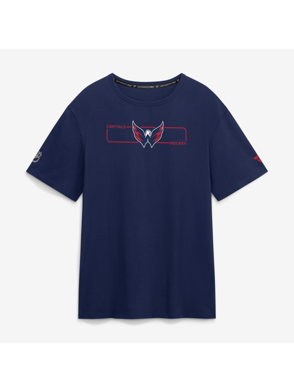 Men's Fanatics Navy Washington Capitals Authentic Pro Primary Logo T-Shirt