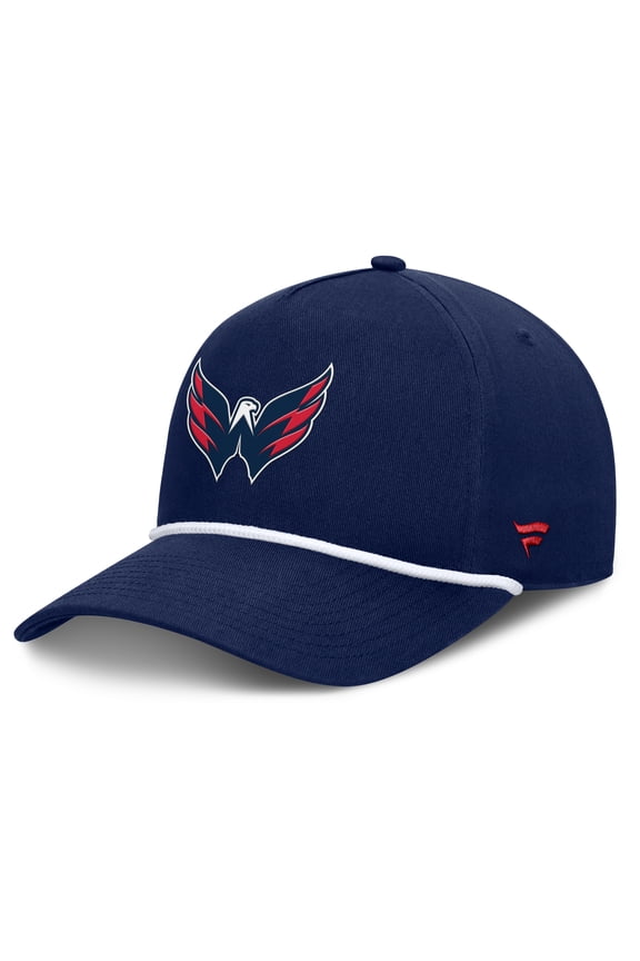 Men's Fanatics Navy Washington Capitals Authentic Pro Rink Roper A-Frame Adjustable Hat