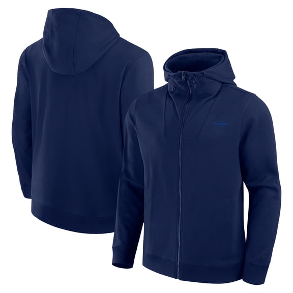 Men's Fanatics Navy Washington Capitals Elements Tonal Primary Tri-Blend Full-Zip Hoodie