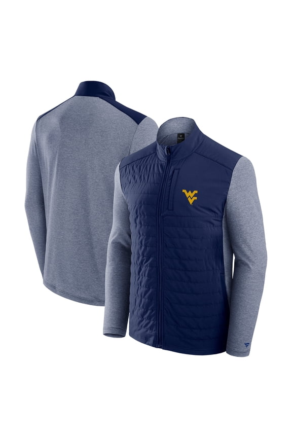 Men's Fanatics Navy West Virginia Mountaineers Tonal Primary Logo Full-Zip Jacket