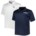 thumbnail image 1 of Men's Fanatics Navy/White New England Patriots Solid Two-Pack Polo Set, 1 of 5