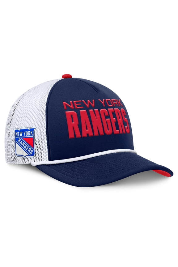 Men's Fanatics Navy/White New York Rangers Authentic Pro Rink A-Frame Adjustable Hat