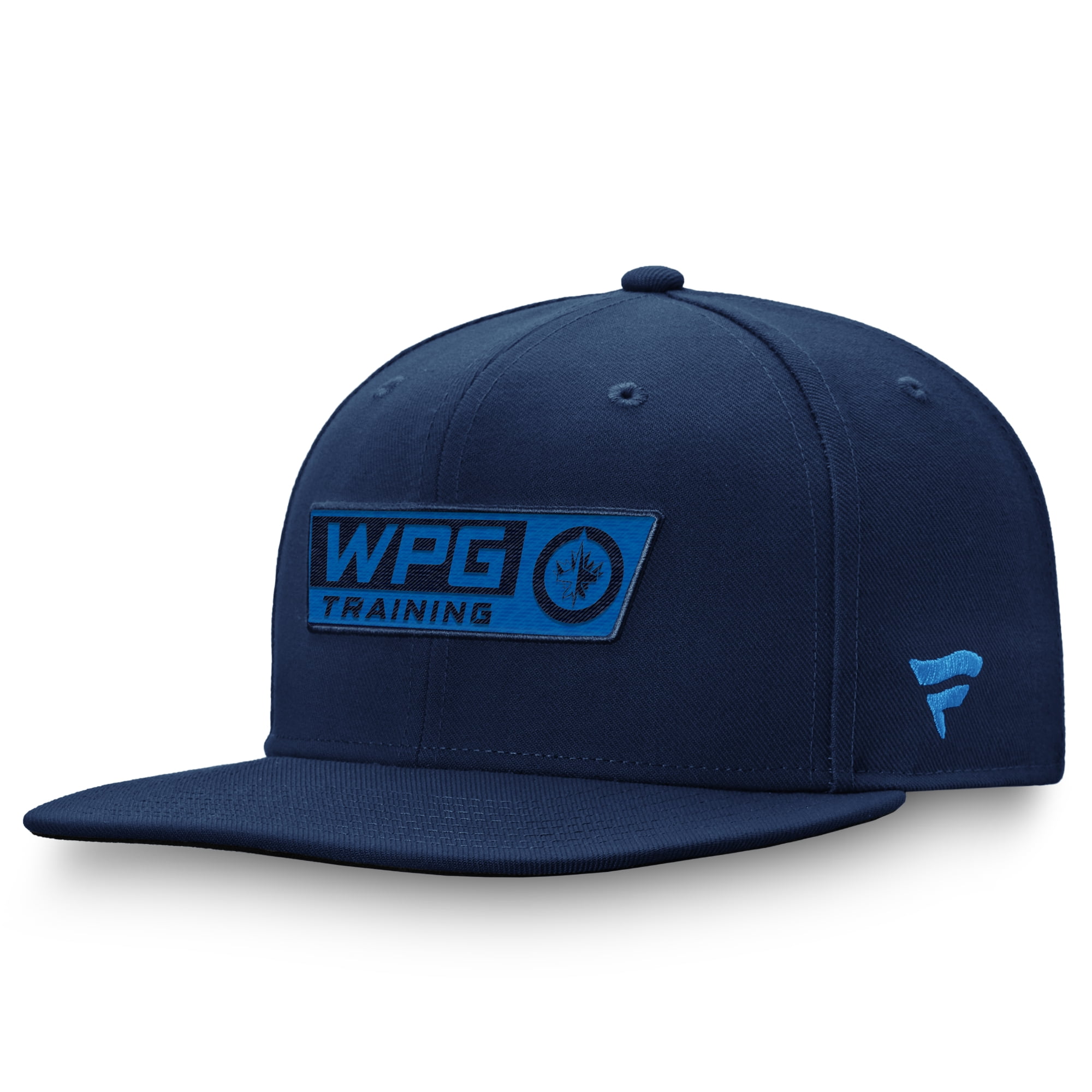 Men's Fanatics Navy Winnipeg Jets Authentic Pro Training Camp Practice Snapback Hat