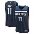 thumbnail image 1 of Men's Fanatics Naz Reid Navy Minnesota Timberwolves Fast Break Replica Player Jersey - Icon Edition, 1 of 3