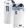 thumbnail image 1 of Men's Fanatics Naz Reid White Minnesota Timberwolves Fast Break Replica Player Jersey - Association Edition, 1 of 3
