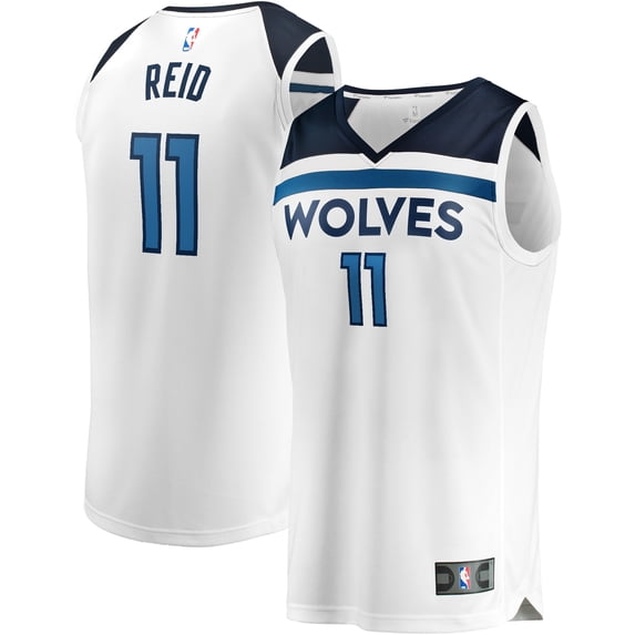 Men's Fanatics Naz Reid White Minnesota Timberwolves Fast Break Replica Player Jersey - Association Edition