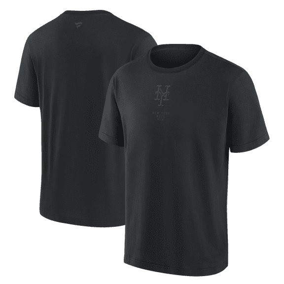 Men's Fanatics New York Mets Black Out Heavyweight T-Shirt