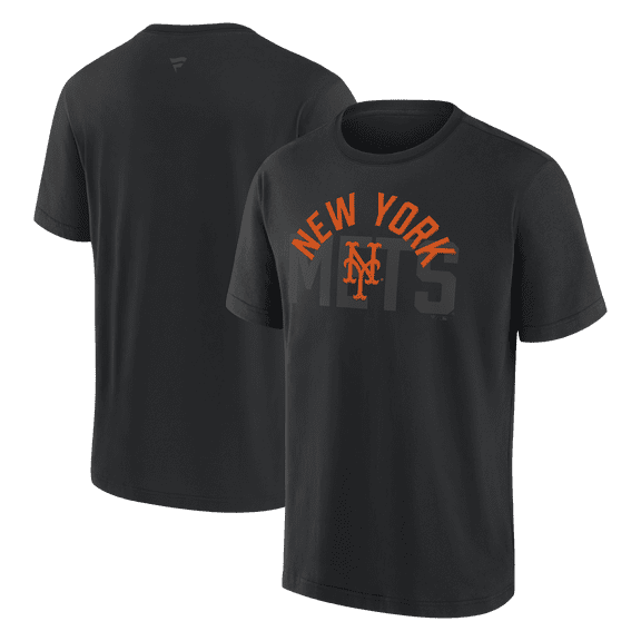 Men's Fanatics New York Mets Black Out Heavyweight T-Shirt