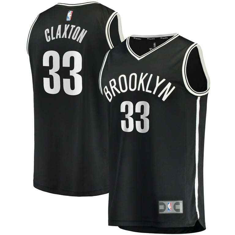 Men s Fanatics Nicolas Claxton Black Brooklyn Nets Fast Break Player Jersey Icon Edition Walmart