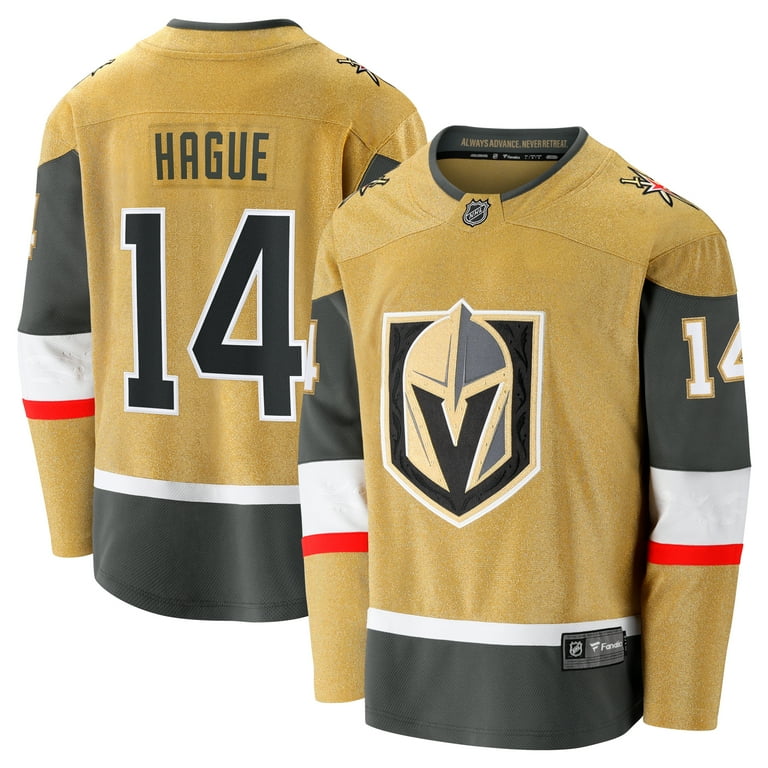 Men's Fanatics Nicolas Hague Gold Vegas Golden Knights Home