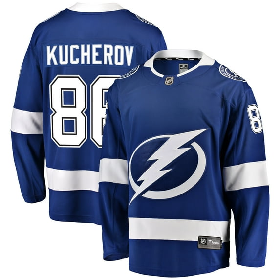 Men's Fanatics Nikita Kucherov Blue Tampa Bay Lightning Breakaway Jersey