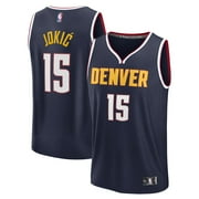 Mens Fanatics Nikola Jokic Navy Denver Nuggets Fast Break Replica Player Jersey - Icon Edition