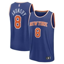 Men's Fanatics OG Anunoby Blue New York Knicks Fast Break Replica Player Jersey - Icon Edition