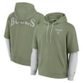 thumbnail image 1 of Men's Fanatics  Olive Chicago Bulls Elements Sleek Pullover Hoodie, 1 of 3