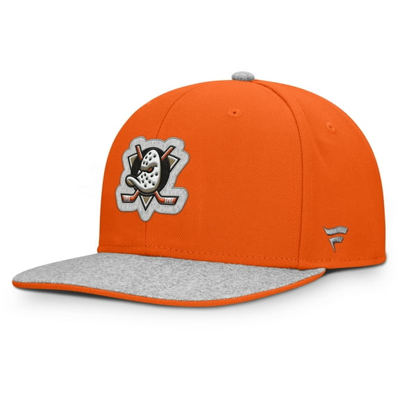 Men's Fanatics Orange Anaheim Ducks Fundamentals Loden Snapback Hat