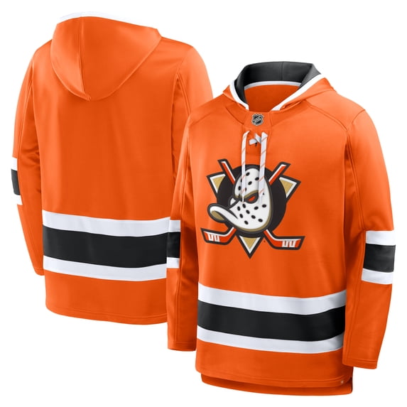 Men's Fanatics Orange Anaheim Ducks Prime Time Fleece Hoodie