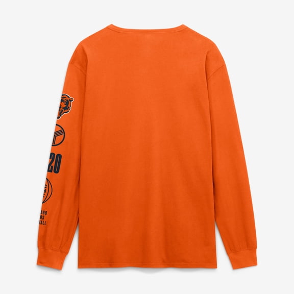 Men's Fanatics Orange Chicago Bears Checkdown Pass Long Sleeve T-Shirt