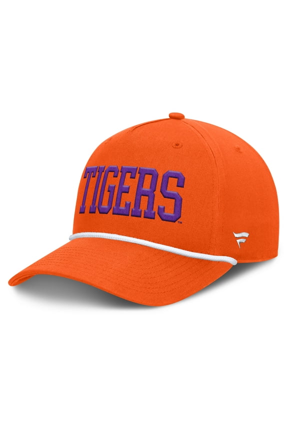 Men's Fanatics Orange Clemson Tigers Foul Ball Rope Adjustable Hat