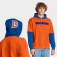 thumbnail image 1 of Men's Fanatics Orange Denver Broncos Helmet Retro Pullover Hoodie, 1 of 7