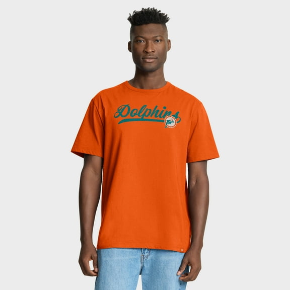 Men's Fanatics Orange Miami Dolphins Fluid Motion Legacy T-Shirt