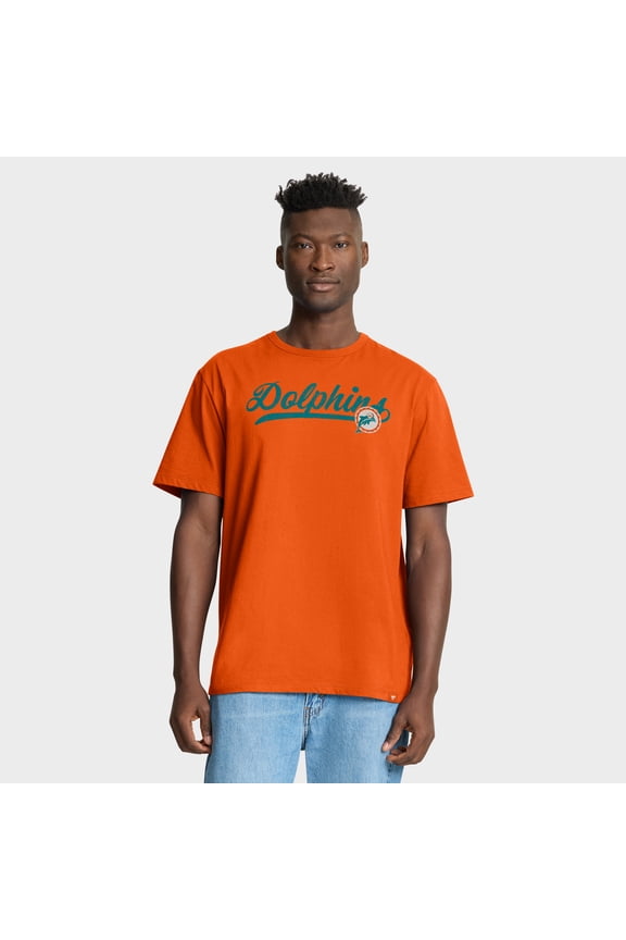 Men's Fanatics Orange Miami Dolphins Fluid Motion Legacy T-Shirt