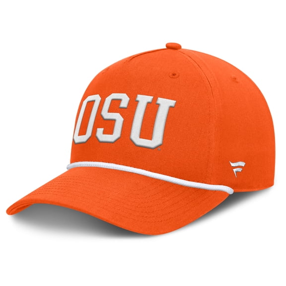 Men's Fanatics  Orange Oklahoma State Cowboys Foul Ball Rope Adjustable Hat