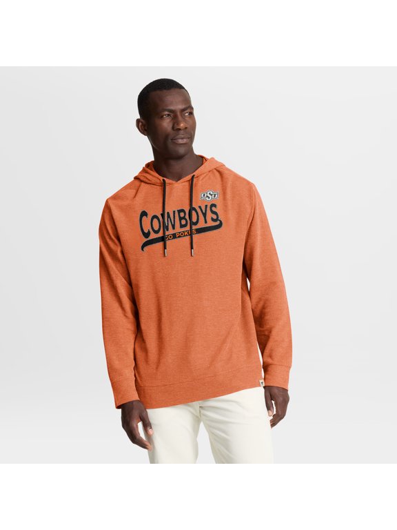 Men's Fanatics Orange Oklahoma State Cowboys Hometown Premium Huddle Up Long Sleeve Hoodie T-Shirt