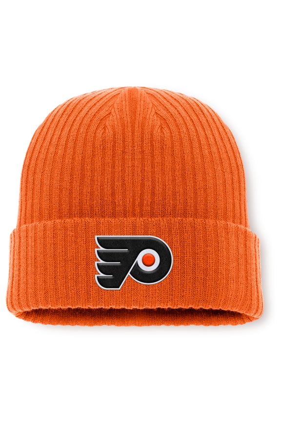 Men's Fanatics Orange Philadelphia Flyers Core Primary Logo Cuffed Knit Hat