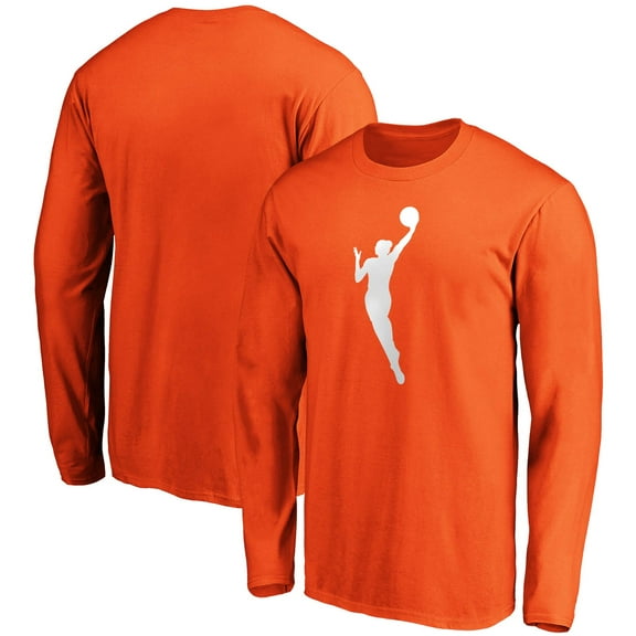 Men's Fanatics Orange WNBA Primary Logo Long Sleeve T-Shirt