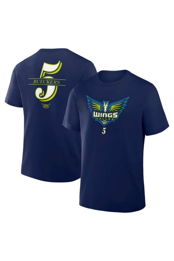Men's Fanatics Paige Bueckers Navy Dallas Wings In The Paint Name & Number T-Shirt
