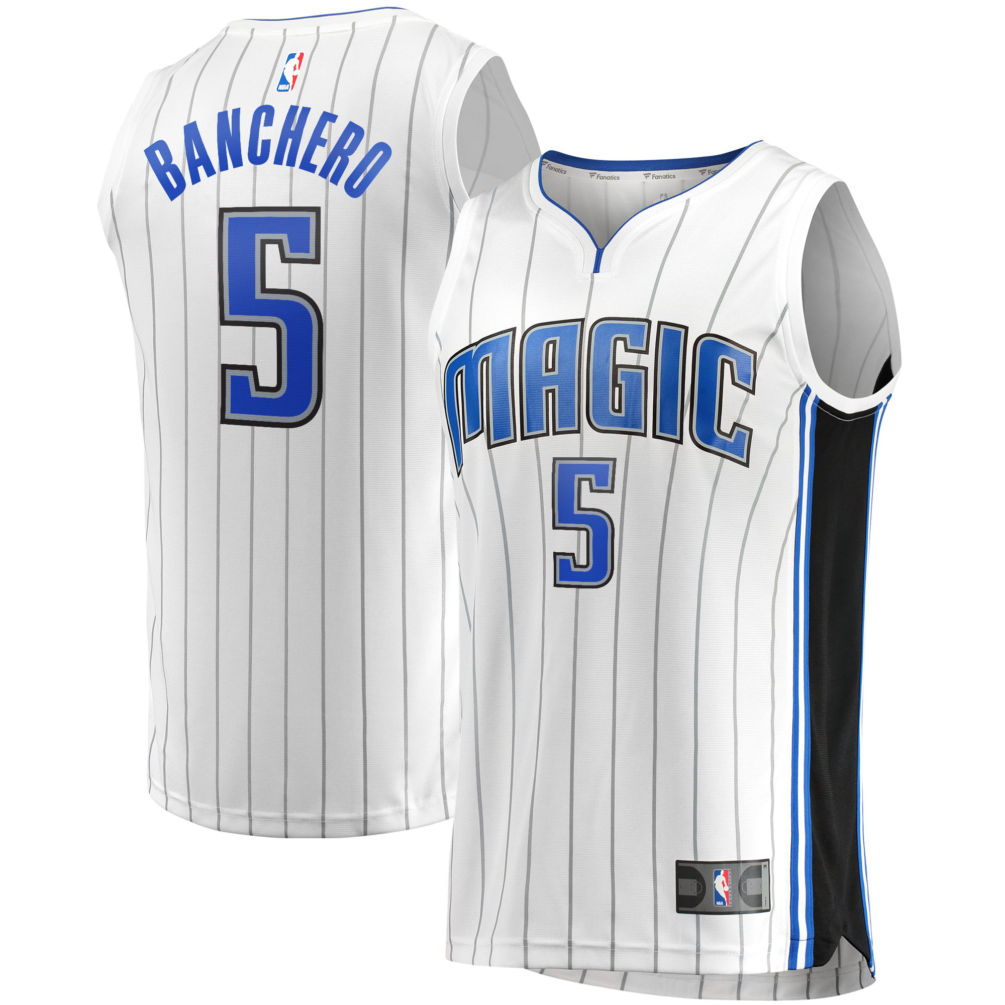 Men's Fanatics Paolo Banchero White Orlando Magic Fast Break Association Jersey