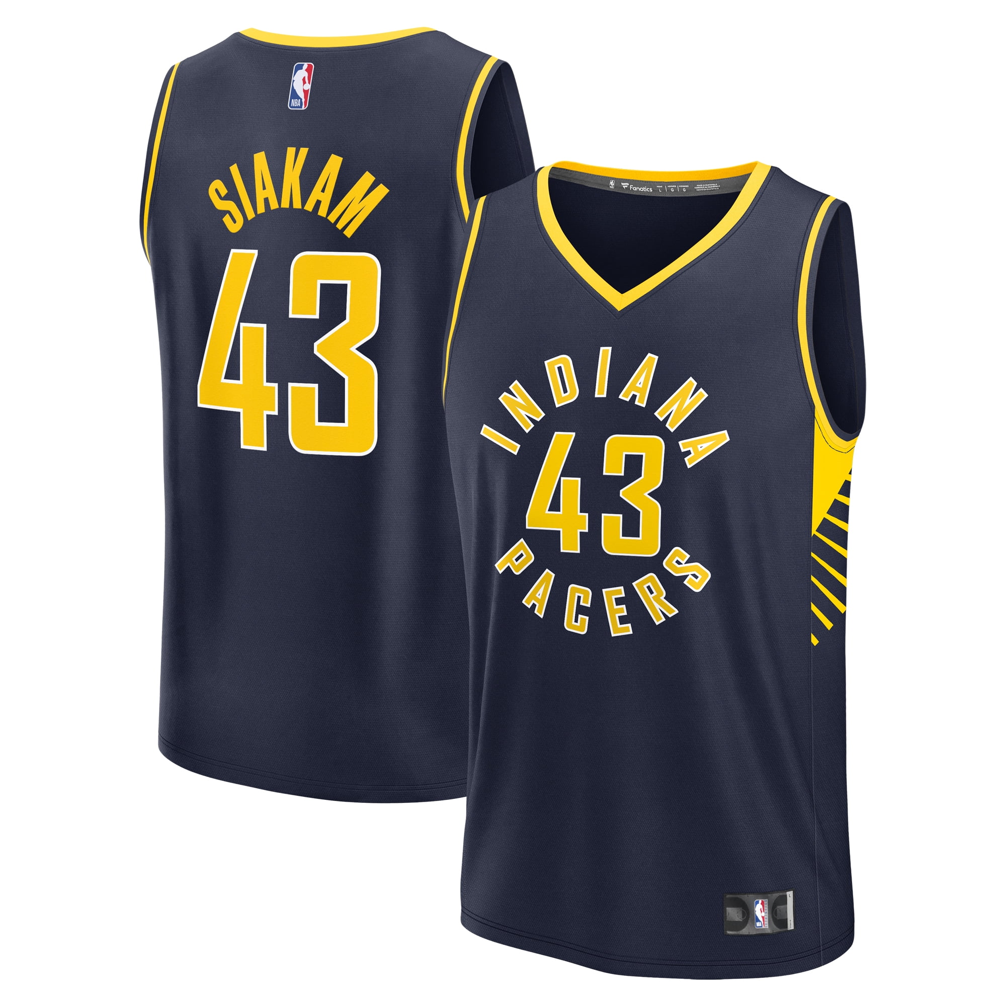Men s Fanatics Pascal Siakam Navy Indiana Pacers Fast Break Player Jersey Icon Edition Walmart