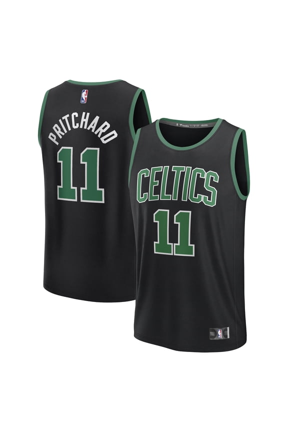 Men's Fanatics Payton Pritchard Black Boston Celtics Fast Break Replica Player Jersey - Statement Edition