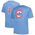 thumbnail image 1 of Men's Fanatics Pete Crow-Armstrong Light Blue Chicago Cubs Big & Tall Name & Number T-Shirt, 1 of 3