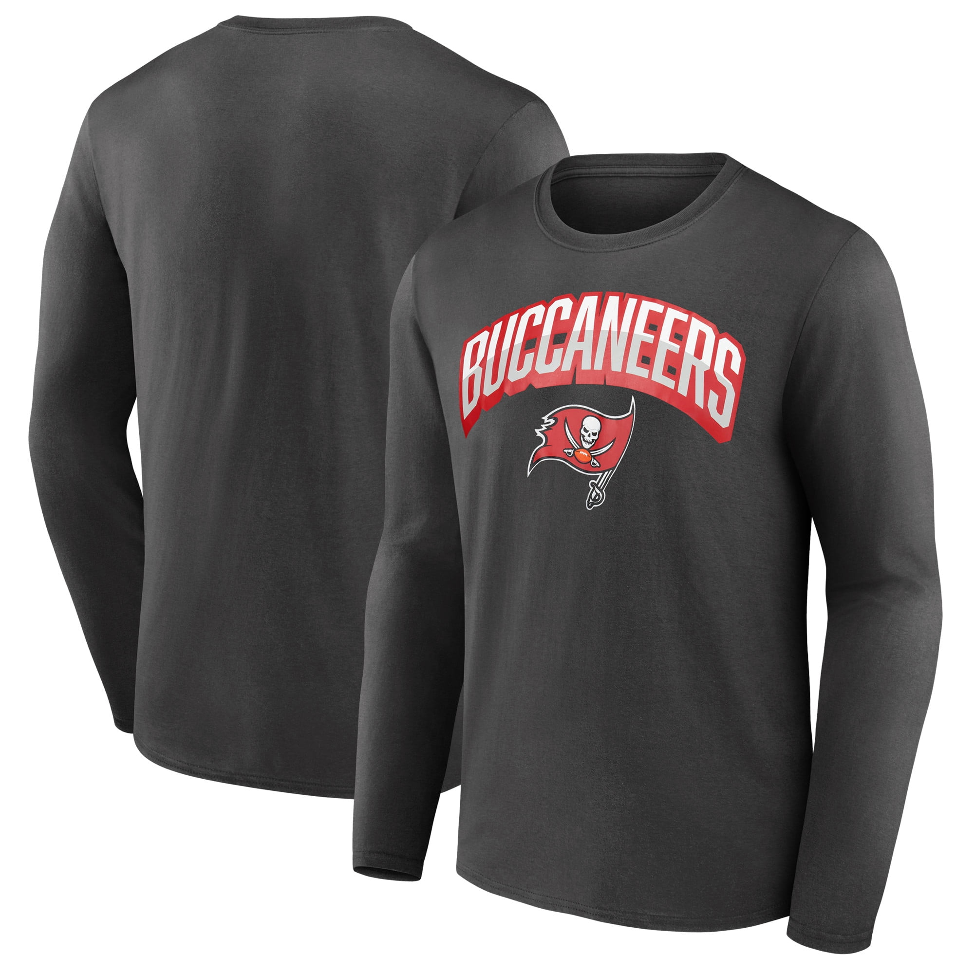 Men's-Fanatics Pewter Tampa Bay Buccaneers Long Sleeve T-Shirt