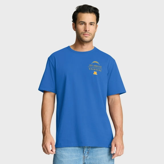 Men's Fanatics Powder Blue Los Angeles Chargers Passing Pocket Legacy T-Shirt